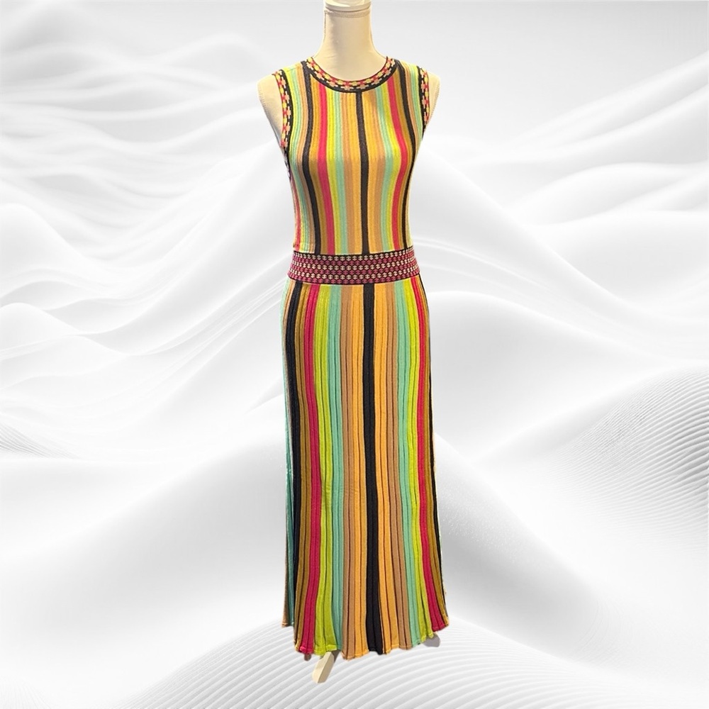Allison New York Striped‎ Sleeveless Knit Maxi NWT - Medium